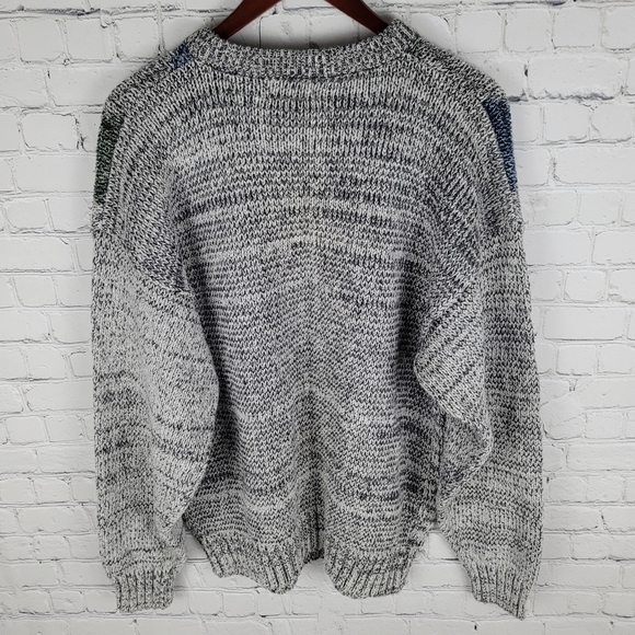 EATON | vintage knit crewneck argyle dad grandpa sweater - Picture 3 of 5